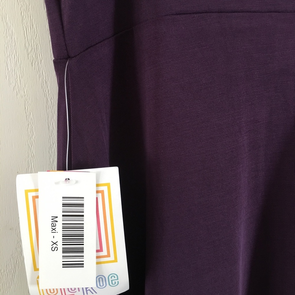 LuLaRoe sz XS eggplant purple maxi skirt NWT